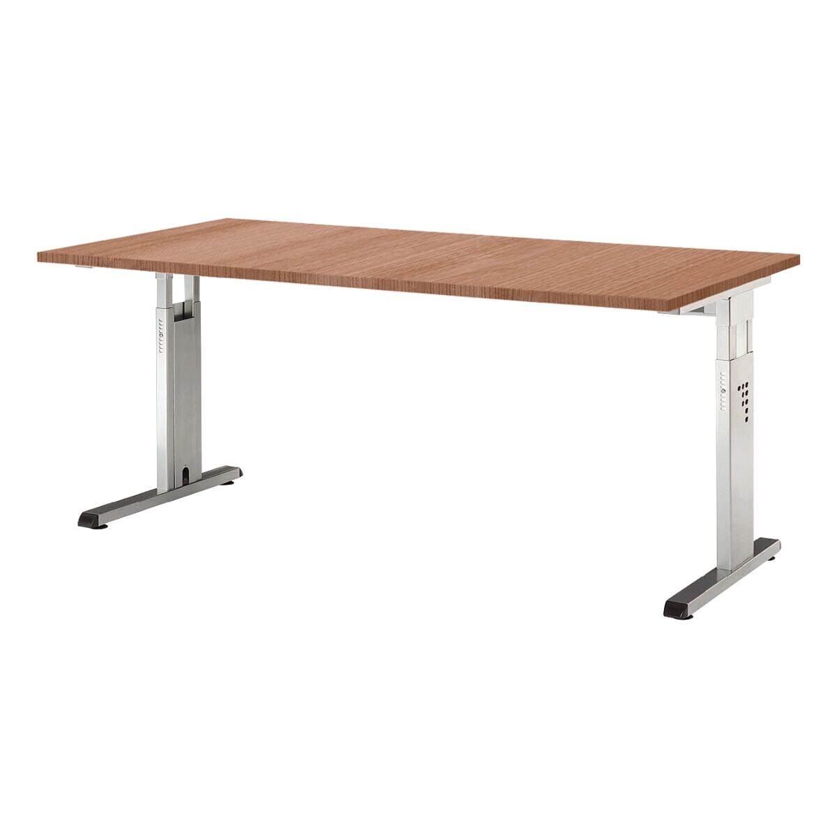 HAMMERBACHER bureau OS16 »O-Line« 160 cm, piètement en L blanc aluminium