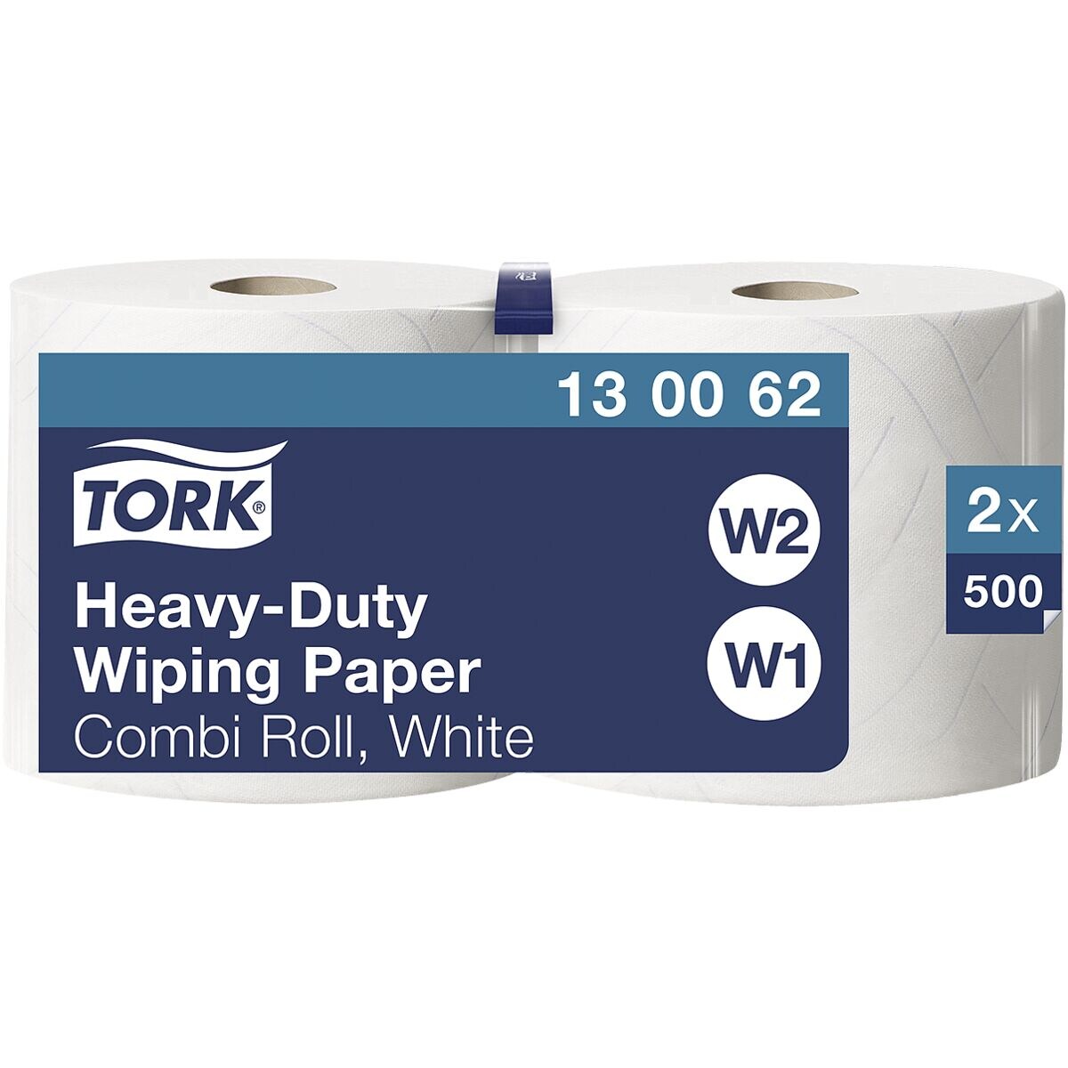 Tork Chiffons industriels blanc double épaisseur 24x34 cm (2x500 feuilles)