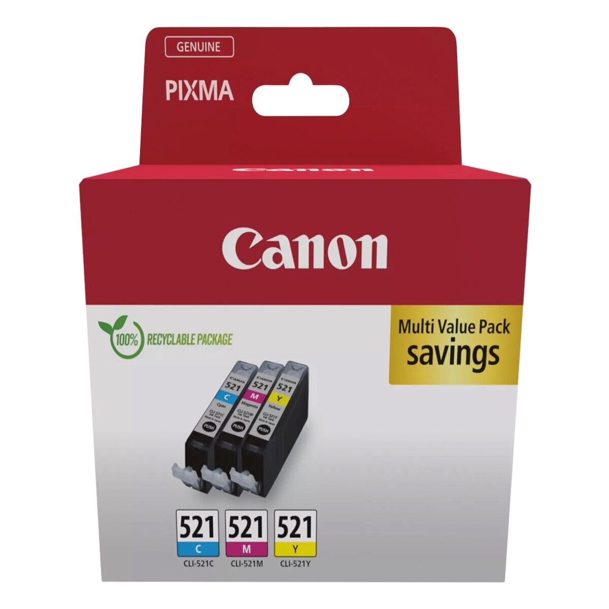Canon Lot de cartouches jet d'encre « CLI-521 CMY »