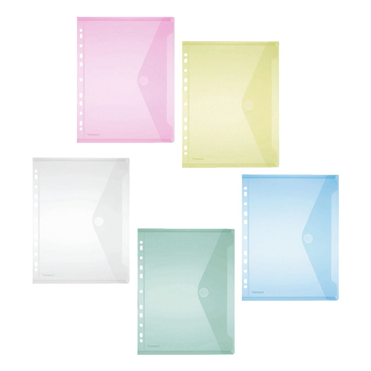 Foldersys Paquet de 10 pochettes de suivi - 215x310 mm