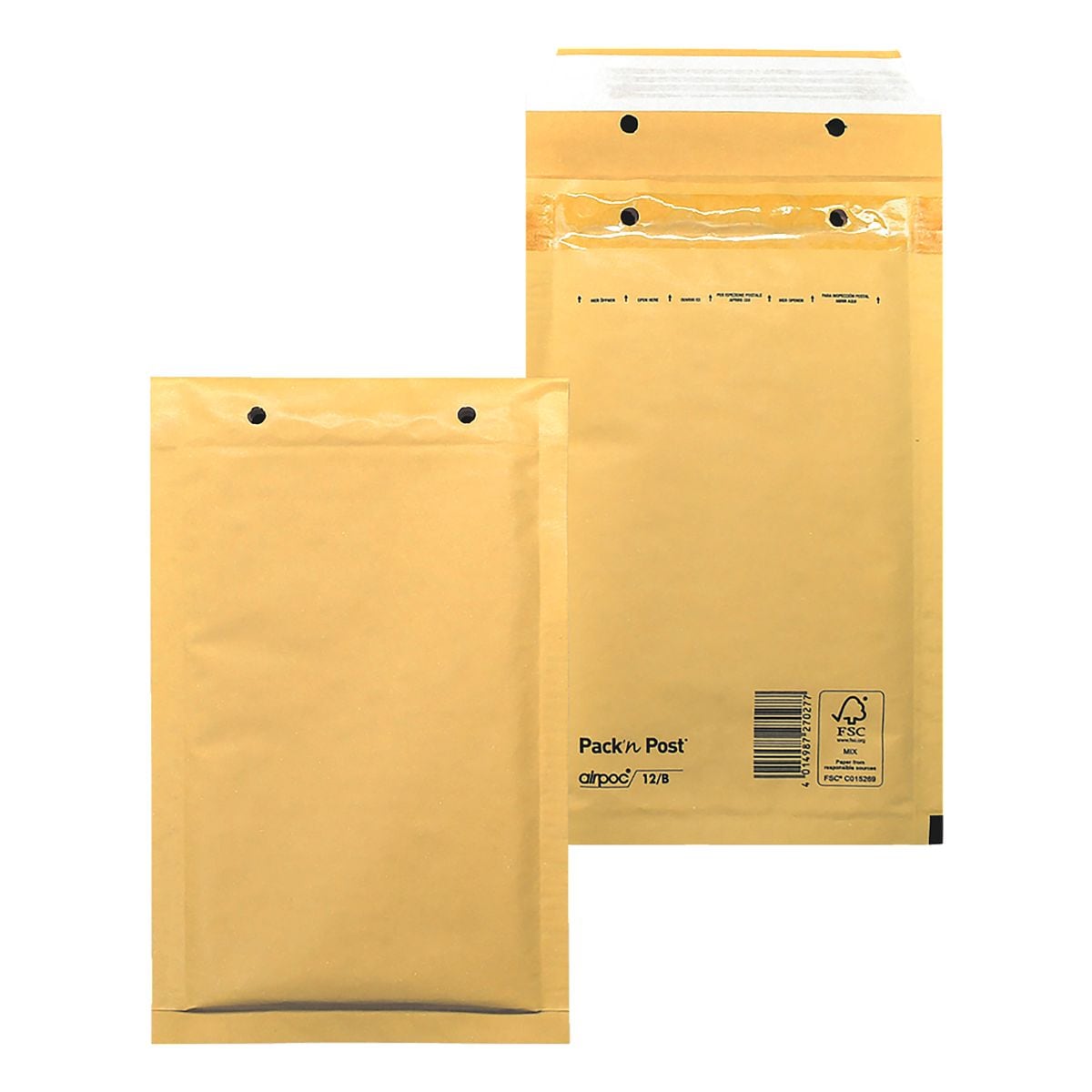 Mailmedia 200 pice(s) pochettes d'expdition -  bulles Airpoc, 14,2x22,5 cm, en grand paquet