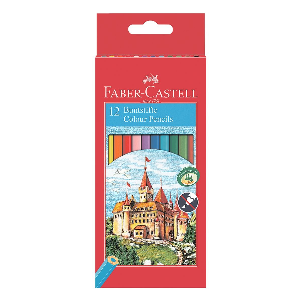 Faber-Castell Paquet de 12 crayons de couleur  Castle 