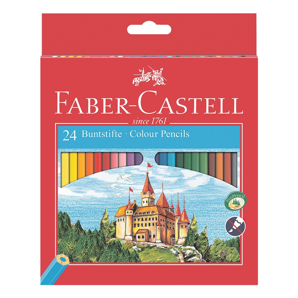 Faber-Castell Paquet de 24 crayons de couleur  Castle 