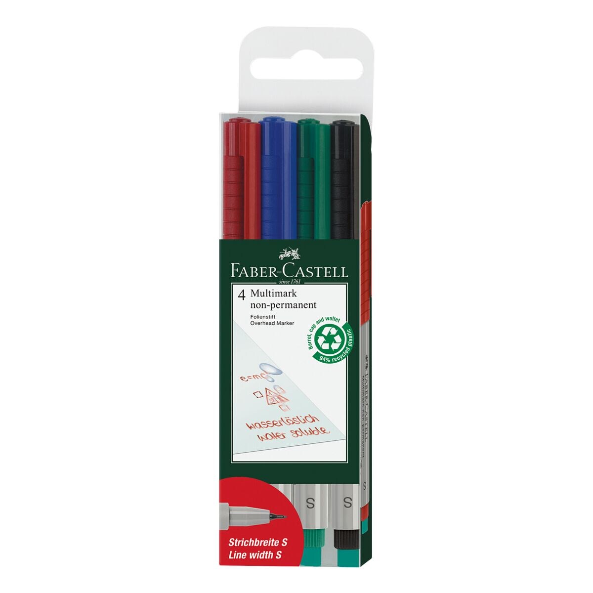 Faber-Castell Feutres universels Multimark 1524 S non-permanent