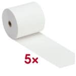 Paquet de 5 bobines thermiques pour caisses 80 mm / 80 m