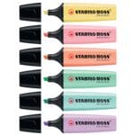 Lot de 6 surligneurs « BOSS® Original » pastel