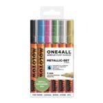 Lot de 6 marqueurs Acryl-Pum « ONE 4 ALL 277 HS » Metallic-Set