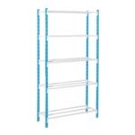 Système d'étagères emboîtables « Flip » rayonnage initial 5 étagères grillagées 125 x 60 cm