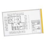 5 pochettes de protection de plans format A0 avec protection UV de 125 cm de haut