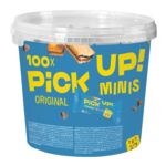 Paquet de 100 mini barres à deux biscuits « PiCK UP! minis Original Choco »