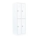 Vestiaire - 2 compartiments - 4 casiers