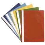 Paquet de 5 chemises de classement A4 couleurs assorties