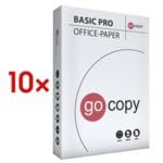 Paquet de 10 ramettes de papier photocopieur A4  GO COPY BASIC PRO 