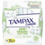 Paquet de 14 tampons hyginiques  Compak Cotton Regular 