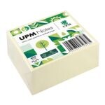 Bloc cube de notes repositionnables jaune « 5820-01PG » 75x75mm emballé sous pergamine
