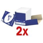 2x Boîte-éco de papier imprimante multifonction A4 Clairefontaine 2800 - 5000 feuilles au total, 80g/m²