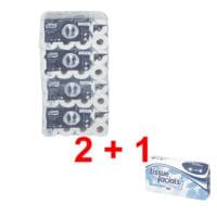 2x Tork papier toilette Advanced 2 paisseurs, blanc - 64 rouleaux (8 paquets de 8 rouleaux) avec 100 mouchoirs