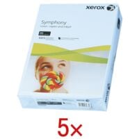 5x Papier couleur A4 Xerox Symphony - 2500 feuilles au total
