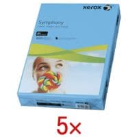 5x Papier couleur A4 Xerox Symphony - 2500 feuilles au total