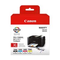 Canon Lot de cartouches  PGI-1500XL BK/C/M/Y 