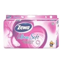 Zewa papier toilette Ultra Soft 4 épaisseurs, blanc - 8 rouleaux (1 pack de 8 rouleaux)
