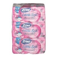 Zewa papier toilette Ultra Soft 4 épaisseurs, blanc - 48 rouleaux (3 paquets de 16 rouleaux)