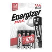 Energizer Paquet de 4 piles  Max Alkaline  Micro / AAA / LR03