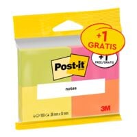 4x Post-it Notes bloc de notes repositionnables Notes 6812P 5,1 x 3,8 cm, 400 feuilles au total, couleurs assorties