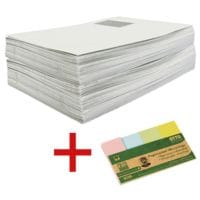 Enveloppes recycles OTTO Office Nature, C4 100 g/m sans fentre avec Marque-pages  Recycling  20 x 50 mm