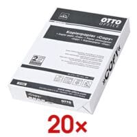20x Papier photocopieur A4 OTTO Office Budget COPY - 10000 feuilles au total, 80g/m