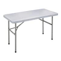 SODEMATUB table pliante table pliante 122 cm, pliable argent