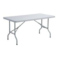 SODEMATUB table pliante table pliante 152 cm, pliable argent
