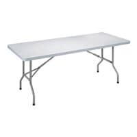 SODEMATUB table pliante table pliante 183 cm, pliable argent