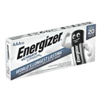 Energizer Paquet de 10 piles  Ultimate Lithium L92  Micro / AAA / FR3
