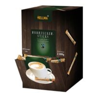 Hellma 500 sticks de sucre de canne en portions individuelles Fairtrade