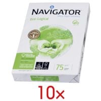 10x Papier imprimante multifonction A4 Navigator Eco-Logical - 5000 feuilles au total