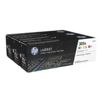 HP Lot de 3 cartouches d'impression  HP CF370AM  HP 305A Multipack