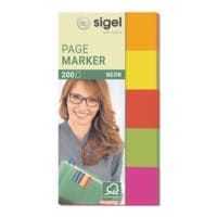SIGEL marque-page repositionnables fluo 50 x 20 mm, papier