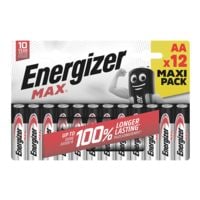 Energizer Paquet de 12 piles  Max Alkaline  Mignon / AA / LR06