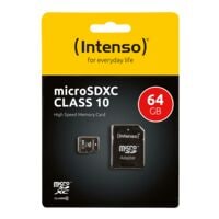 Intenso Carte mmoire microSDXC  Intenso Class10 64GB 