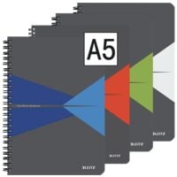 cahier  spirale LEITZ Office 4498 A5  carreaux, 90 feuille(s)