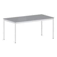 viasit bureau System 4 160 cm, 4 pieds argent