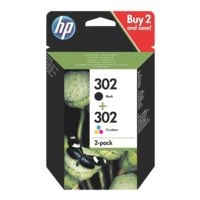 HP cartouche d'encre en lot HP 302, noir/ 3 couleurs - X4D37AE