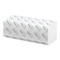 Essuie-mains en papier Satino SMART Wepa Smart 2 paisseurs, blanc, 24 cm x 23 cm de Papier recycl avec pliage en Z - 4000 feuilles au total