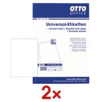 OTTO Office 2x paquet de 100 feuillets de 4 tiquettes universelles chacun