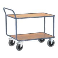 ROLLCART Table roulante avec 2 tages 100 x 70 cm