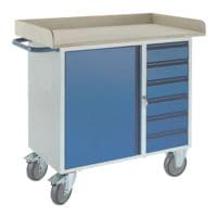 ROLLCART Servante d'atelier 6 tiroirs avec rebord