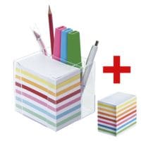 folia Bloc cube avec porte-stylos et bloc de rechange
