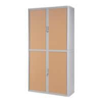 easyOffice Armoire verrouillable, 110 x 204 cm, acier / plastique