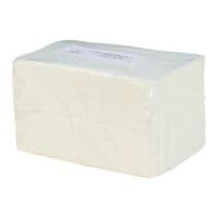 Essuie-mains en papier WIPEX simple paisseur, blanc, 24 cm x 38 cm de Cellulose avec pliage 1/4 - 1000 feuilles au total